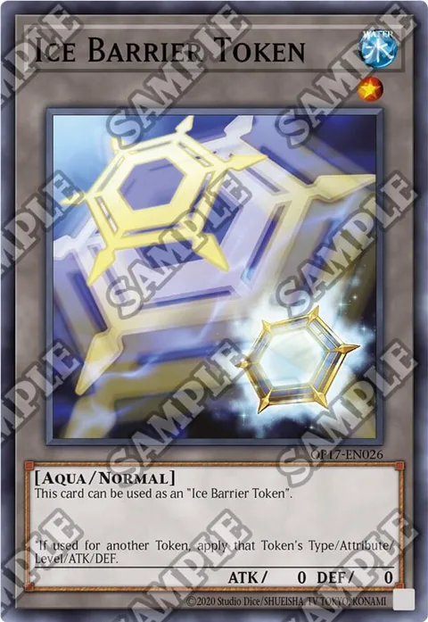 Ice Barrier Token OP17-EN026 Yu-Gi-Oh card from OTS Tournament Pack 17