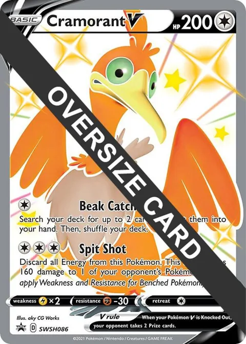 Cramorant V #SWSH086 Holofoil Pokémon card from Jumbo Cards