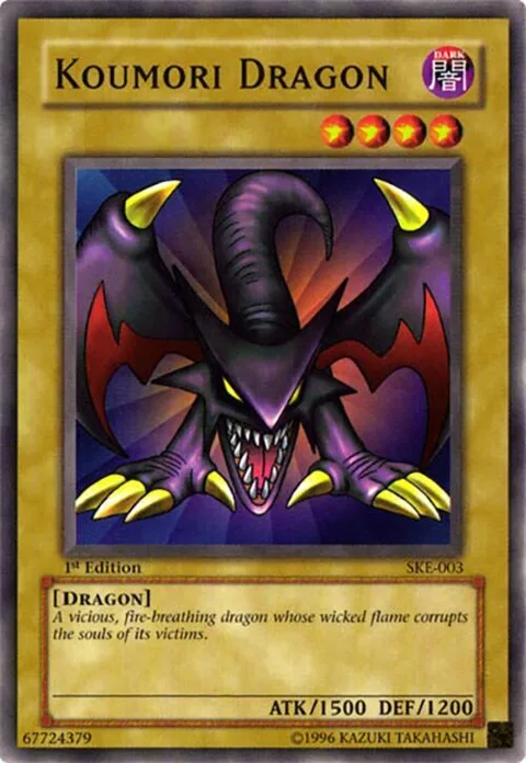 Koumori Dragon SKE-003 Unlimited Yu-Gi-Oh card from Starter Deck: Kaiba Evolution