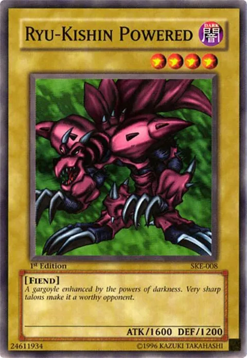 Ryu-Kishin Powered SKE-008 Yu-Gi-Oh card from Starter Deck: Kaiba Evolution