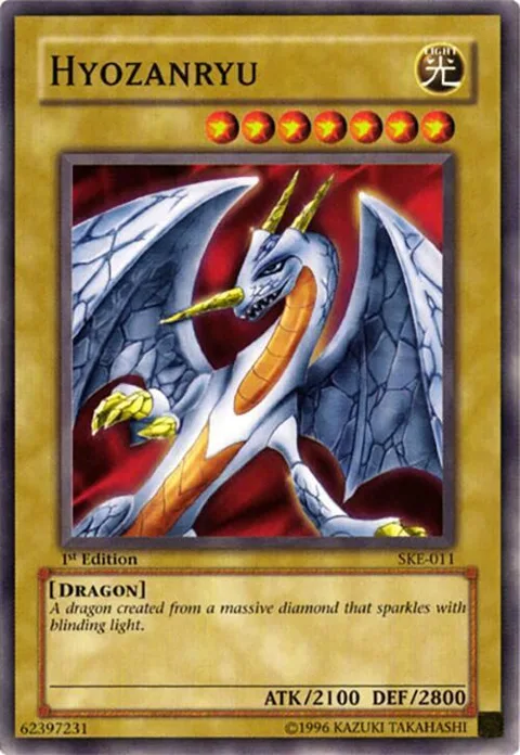 Hyozanryu SKE-011 1st Edition Yu-Gi-Oh card from Starter Deck: Kaiba Evolution