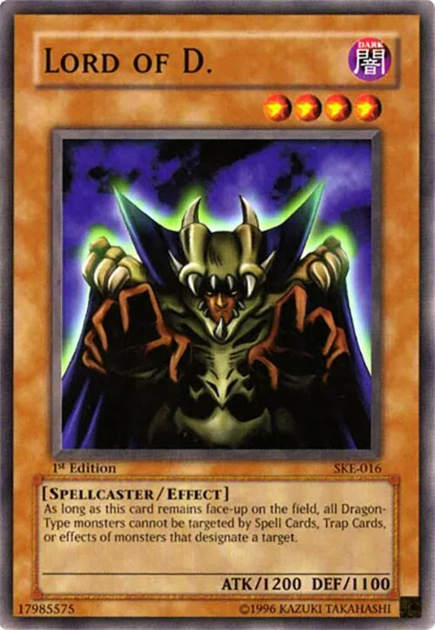 Lord of D. SKE-016 Unlimited Yu-Gi-Oh card from Starter Deck: Kaiba Evolution