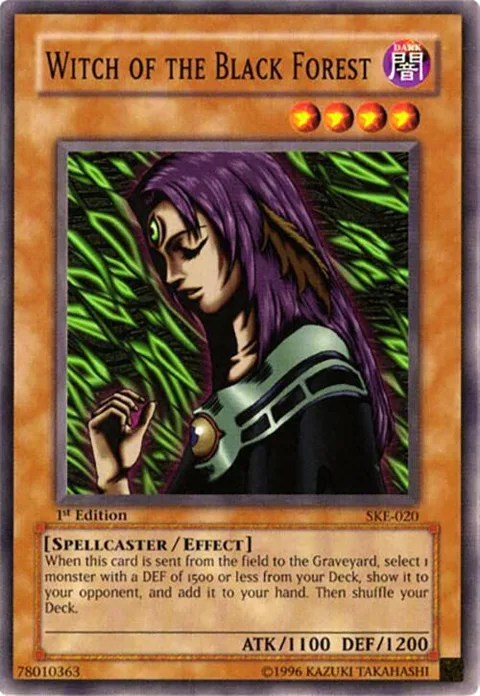 Witch of the Black Forest SKE-020 1st Edition Yu-Gi-Oh card from Starter Deck: Kaiba Evolution