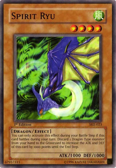 Spirit Ryu SKE-023 Yu-Gi-Oh card from Starter Deck: Kaiba Evolution