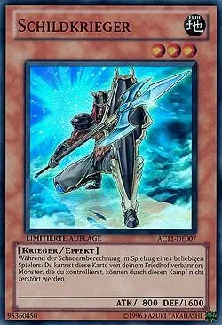 Shield Warrior German - "Schildkrieger" AC11-DE007 Yu-Gi-Oh card from Advent Calendar 2011 (Adventskalender)