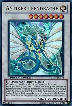 Ancient Fairy Dragon German - "Antiker Feendrache" AC11-DE012 Yu-Gi-Oh card from Advent Calendar 2011 (Adventskalender)
