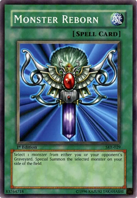Monster Reborn SKE-029 Yu-Gi-Oh card from Starter Deck: Kaiba Evolution