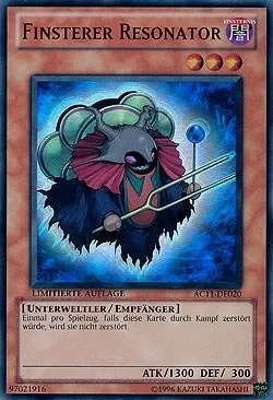 Dark Resonator German - "Finsterer Resonator" AC11-DE020 Yu-Gi-Oh card from Advent Calendar 2011 (Adventskalender)