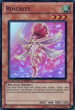 Rose Fairy German - "Rosenfee" AC11-DE022 Yu-Gi-Oh card from Advent Calendar 2011 (Adventskalender)