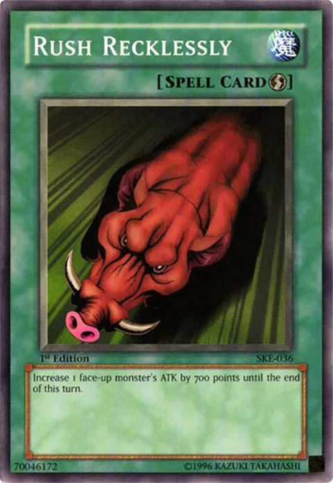 Rush Recklessly SKE-036 Yu-Gi-Oh card from Starter Deck: Kaiba Evolution