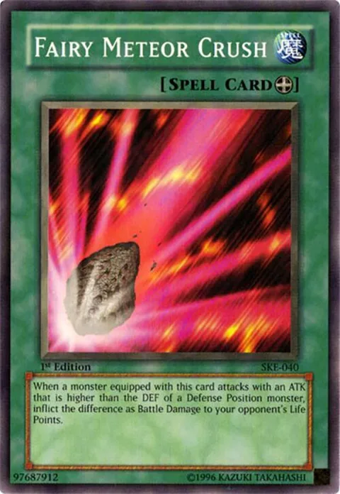 Fairy Meteor Crush SKE-040 Yu-Gi-Oh card from Starter Deck: Kaiba Evolution