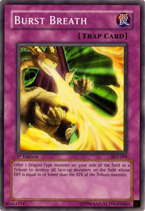 Burst Breath SKE-049 Yu-Gi-Oh card from Starter Deck: Kaiba Evolution