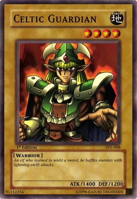 Celtic Guardian SYE-008 1st Edition Yu-Gi-Oh card from Starter Deck: Yugi Evolution