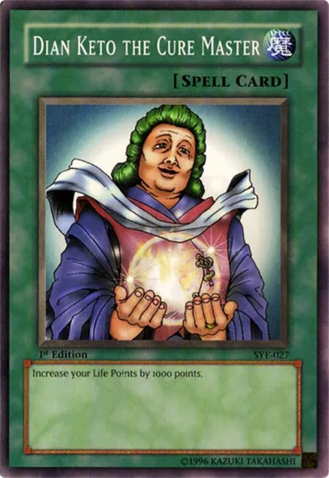Dian Keto the Cure Master SYE-027 1st Edition Yu-Gi-Oh card from Starter Deck: Yugi Evolution