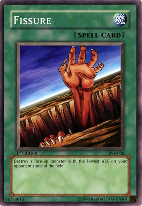 Fissure SYE-028 Yu-Gi-Oh card from Starter Deck: Yugi Evolution