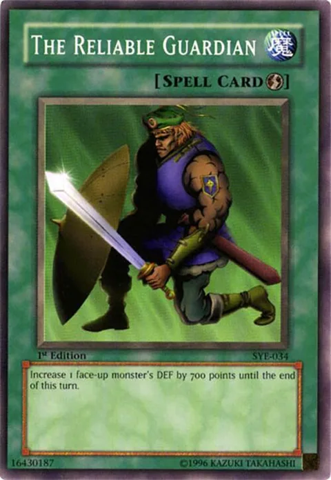 The Reliable Guardian SYE-034 Unlimited Yu-Gi-Oh card from Starter Deck: Yugi Evolution