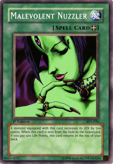Malevolent Nuzzler SYE-036 Yu-Gi-Oh card from Starter Deck: Yugi Evolution