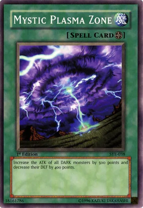Mystic Plasma Zone SYE-038 Yu-Gi-Oh card from Starter Deck: Yugi Evolution