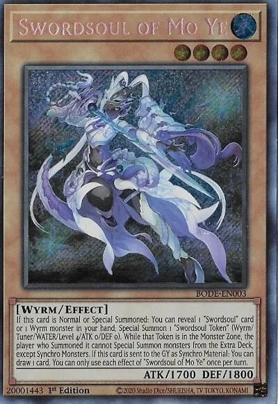 Swordsoul of Mo Ye BODE-EN003 Yu-Gi-Oh card from Burst of Destiny