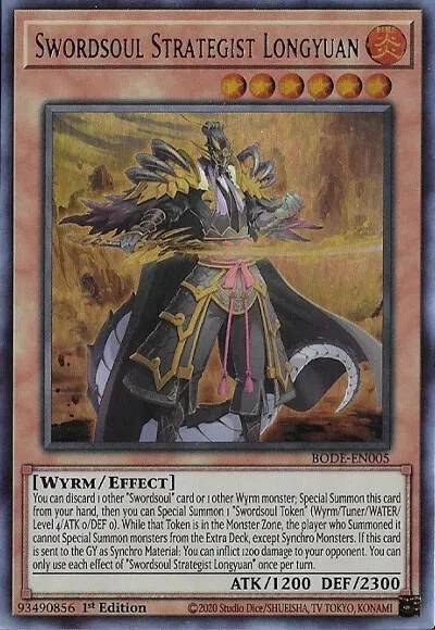 Swordsoul Strategist Longyuan BODE-EN005 Yu-Gi-Oh card from Burst of Destiny