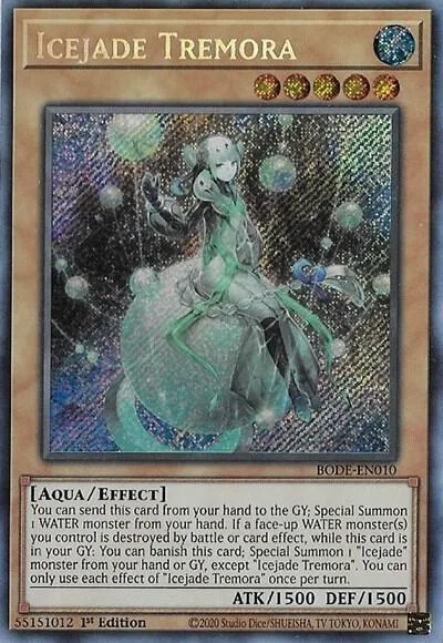 Icejade Tremora BODE-EN010 Yu-Gi-Oh card from Burst of Destiny