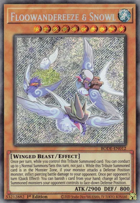 Floowandereeze & Snowl BODE-EN012 Yu-Gi-Oh card from Burst of Destiny
