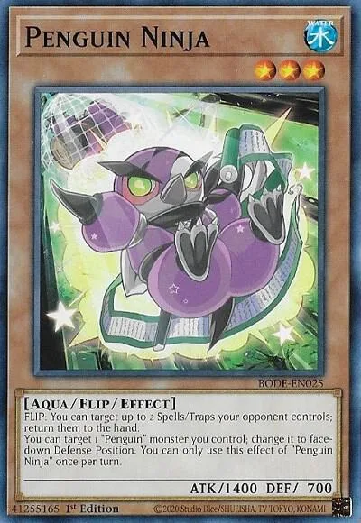 Penguin Ninja BODE-EN025 Yu-Gi-Oh card from Burst of Destiny