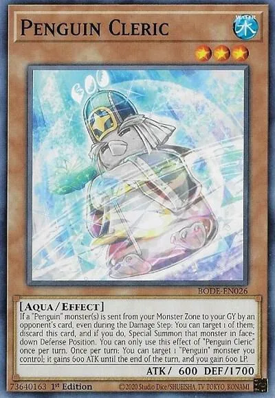 Penguin Cleric BODE-EN026 Yu-Gi-Oh card from Burst of Destiny