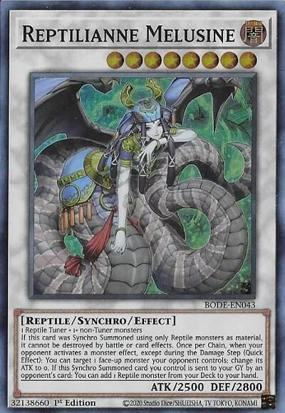 Reptilianne Melusine BODE-EN043 Yu-Gi-Oh card from Burst of Destiny