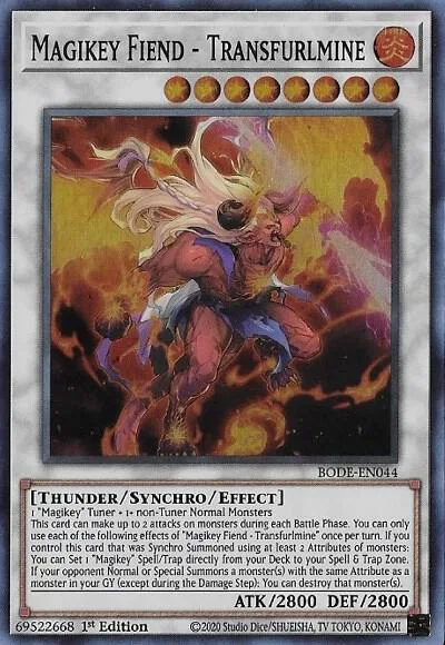 Magikey Fiend - Transfurlmine BODE-EN044 Yu-Gi-Oh card from Burst of Destiny