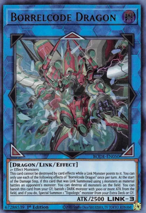 Borrelcode Dragon BODE-EN050 Yu-Gi-Oh card from Burst of Destiny