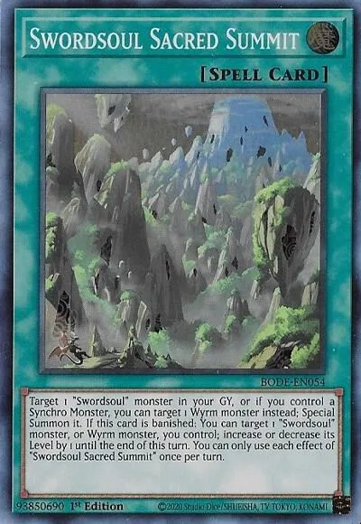 Swordsoul Sacred Summit BODE-EN054 Yu-Gi-Oh card from Burst of Destiny