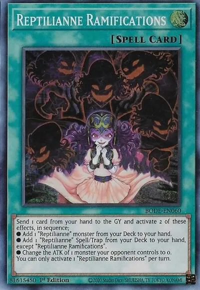 Reptilianne Ramifications BODE-EN060 Yu-Gi-Oh card from Burst of Destiny
