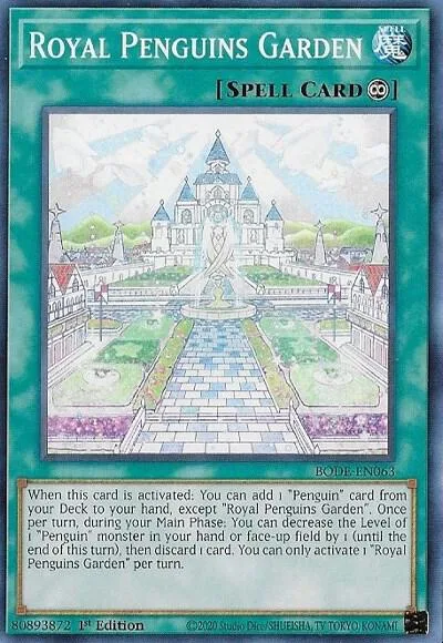 Royal Penguins Garden BODE-EN063 Yu-Gi-Oh card from Burst of Destiny