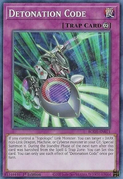 Detonation Code BODE-EN071 Yu-Gi-Oh card from Burst of Destiny
