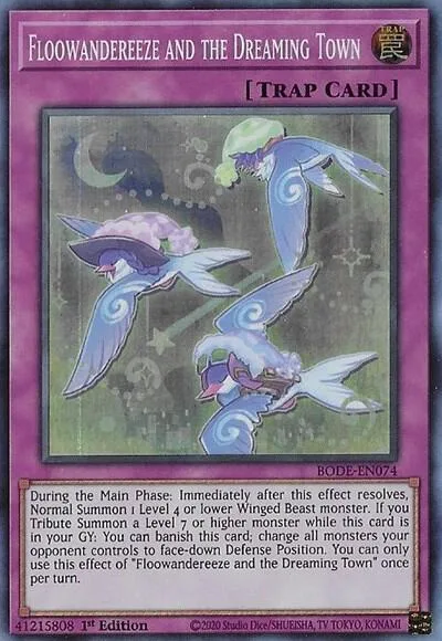 Floowandereeze and the Dreaming Town BODE-EN074 Yu-Gi-Oh card from Burst of Destiny