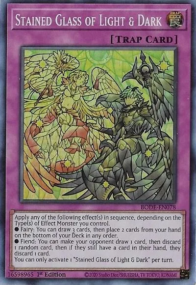 Stained Glass of Light & Dark BODE-EN078 Yu-Gi-Oh card from Burst of Destiny