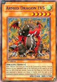 Armed Dragon LV5 SD1-EN006 Unlimited Yu-Gi-Oh card from Structure Deck: Dragon's Roar