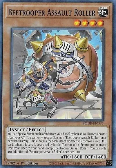 Beetrooper Assault Roller BODE-EN085 Yu-Gi-Oh card from Burst of Destiny