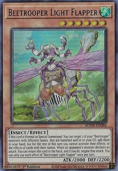 Beetrooper Light Flapper BODE-EN086 Yu-Gi-Oh card from Burst of Destiny