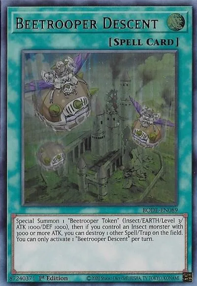 Beetrooper Descent BODE-EN089 Yu-Gi-Oh card from Burst of Destiny