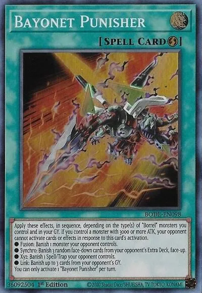 Bayonet Punisher BODE-EN098 Yu-Gi-Oh card from Burst of Destiny