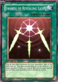 Swords of Revealing Light SD1-EN014 1st Edition Yu-Gi-Oh card from Structure Deck: Dragon's Roar