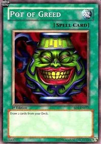 Pot of Greed SD1-EN015 Unlimited Yu-Gi-Oh card from Structure Deck: Dragon's Roar