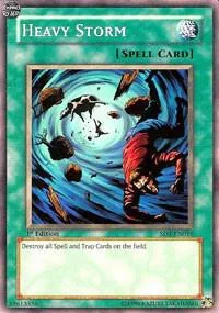 Heavy Storm SD1-EN016 1st Edition Yu-Gi-Oh card from Structure Deck: Dragon's Roar