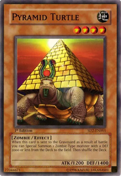 Pyramid Turtle SD2-EN005 1st Edition Yu-Gi-Oh card from Structure Deck: Zombie Madness