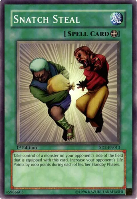 Snatch Steal SD2-EN013 Unlimited Yu-Gi-Oh card from Structure Deck: Zombie Madness