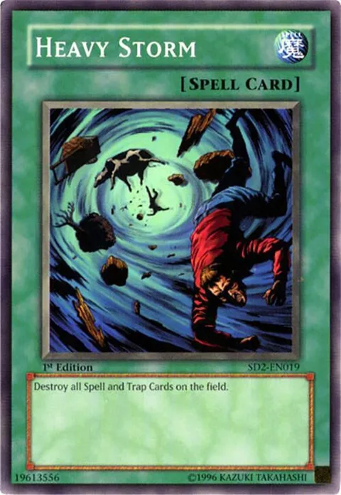Heavy Storm SD2-EN019 Unlimited Yu-Gi-Oh card from Structure Deck: Zombie Madness