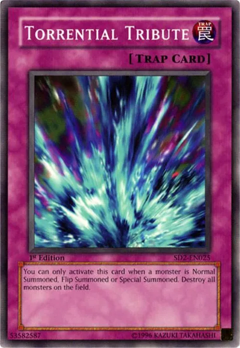 Torrential Tribute SD2-EN025 Unlimited Yu-Gi-Oh card from Structure Deck: Zombie Madness