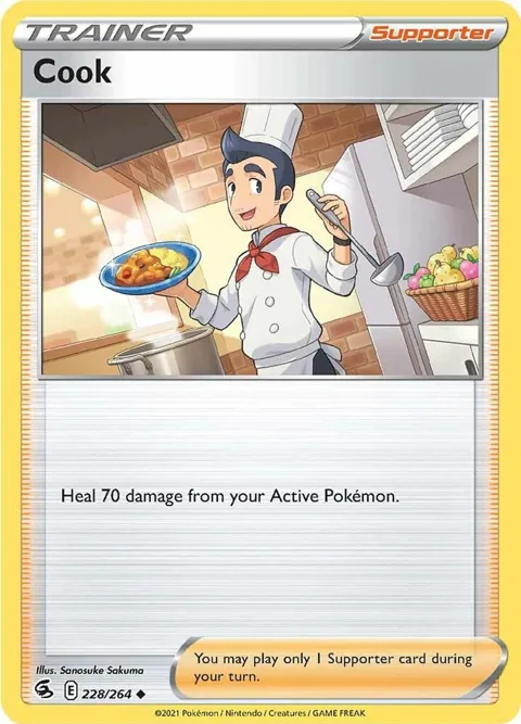 Cook #228/264 Pokémon card from Fusion Strike